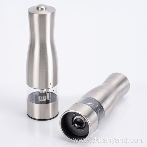 One touch salt and pepper mill grinder